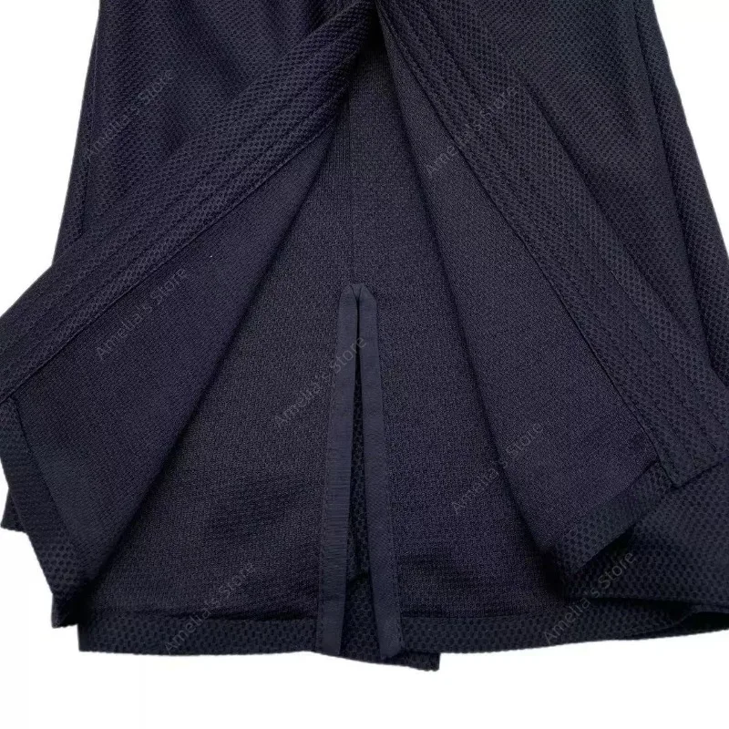 سترة كيندو رفيعة للغاية باللون الأزرق الداكن - زي كيندو جي الصيفي سريع الجفاف وجيد التهوية