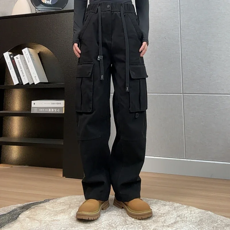 

Брюки рабочие Bla из чистого хлопка, утепленные, прямого кроя, американского стиля, для активного отдыха, универсальные, стройнящие, повседневные...