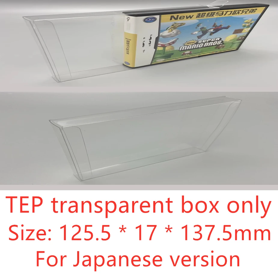Transparent Storage Box For Nintendo DS/NDS Game Collect Boxes Carton Save Collections Clear Display Case