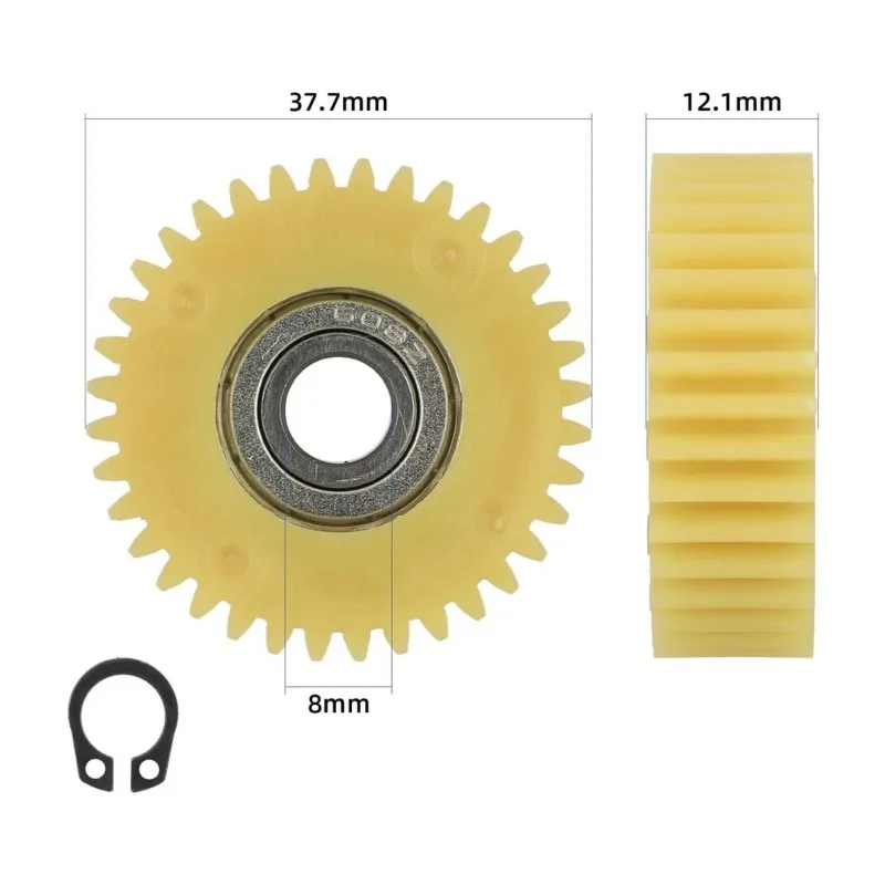 AB41-Reducer Gear 36T 608 Bearing Nylon Gear 38Mm Diameter For Folding Electric Bike Brushless Motor