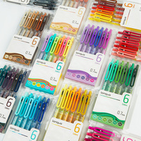6/36 Colors Retractable Gel Pens 0.7mm, Vibrant Ink, Smooth Writing, Back to School Multicolor Pens for Journaling