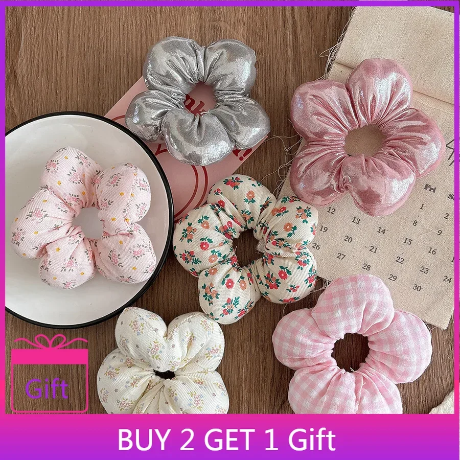 

Autumn Simple Leather Plaid Large Intestine Hair Tie for Adults High Elastic Ballerina Bun Ponytail Rope Ins Non-Slip Hair Rope