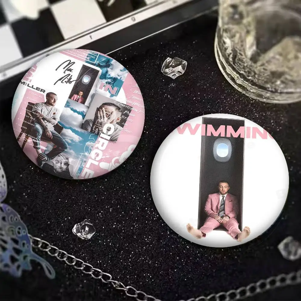 Mac C-Circles Miller-s Tinplate Pin Button Custom Anime Role Old-school Brooch Cartoon Collar Badge Jewelry Gift Fans