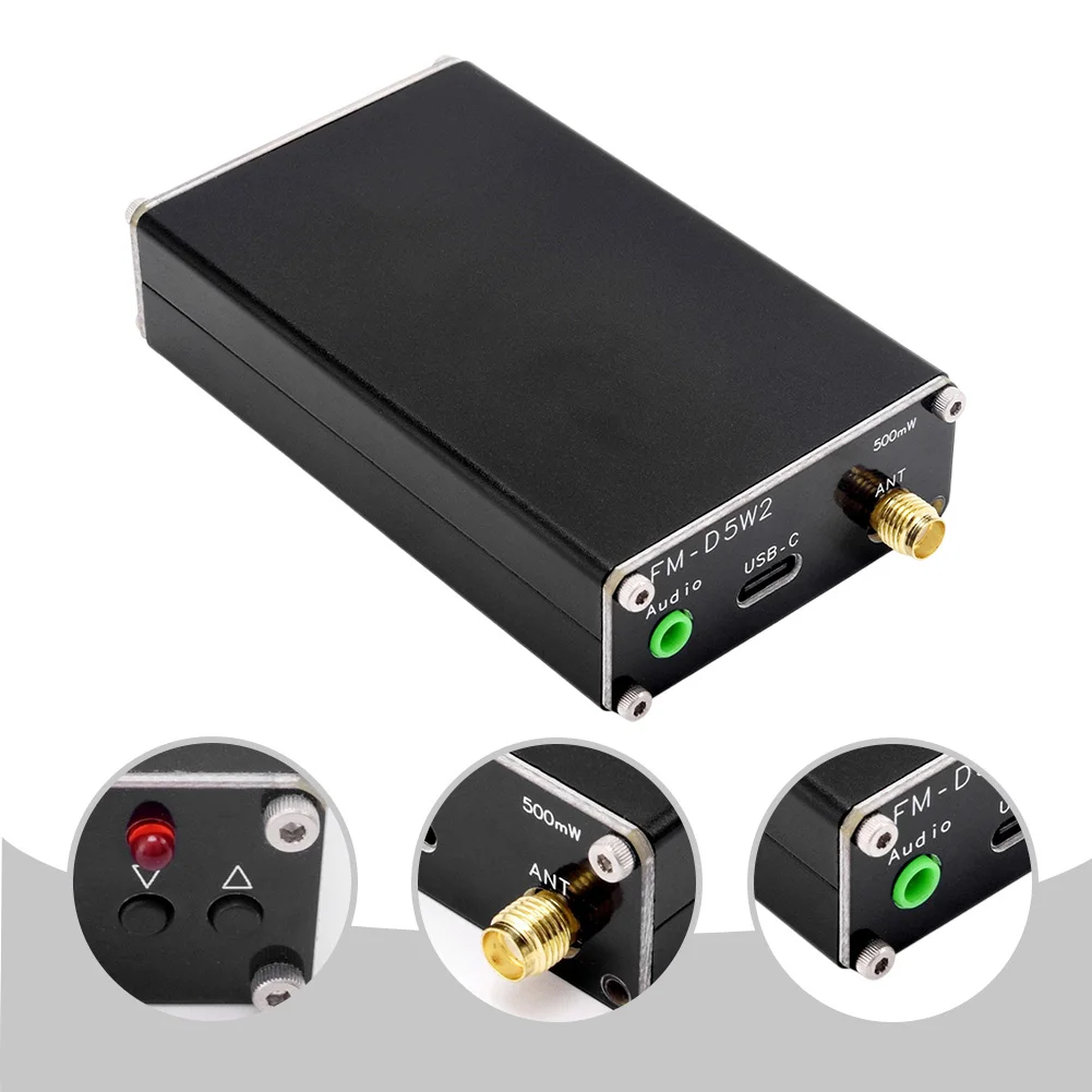 

2000m FM Transmitter 2KM 0.5W Digital Display Stereo 76M-108Mhz Radio Emitter Test Meters Tool Accessory In Stock Wholesale