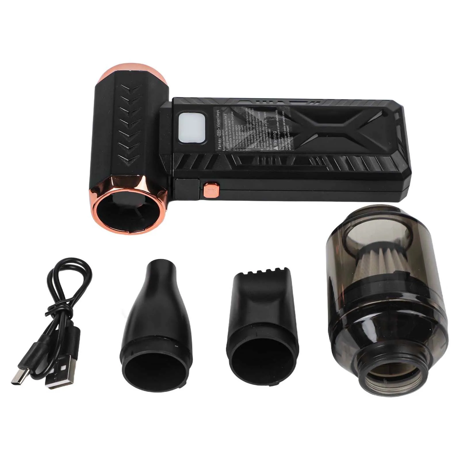Barbecue Charcoal Fire Blowing Air Blower Vacuum Super Powerful Air Blower Air High-Speed Air Duster 6000mAh Battery