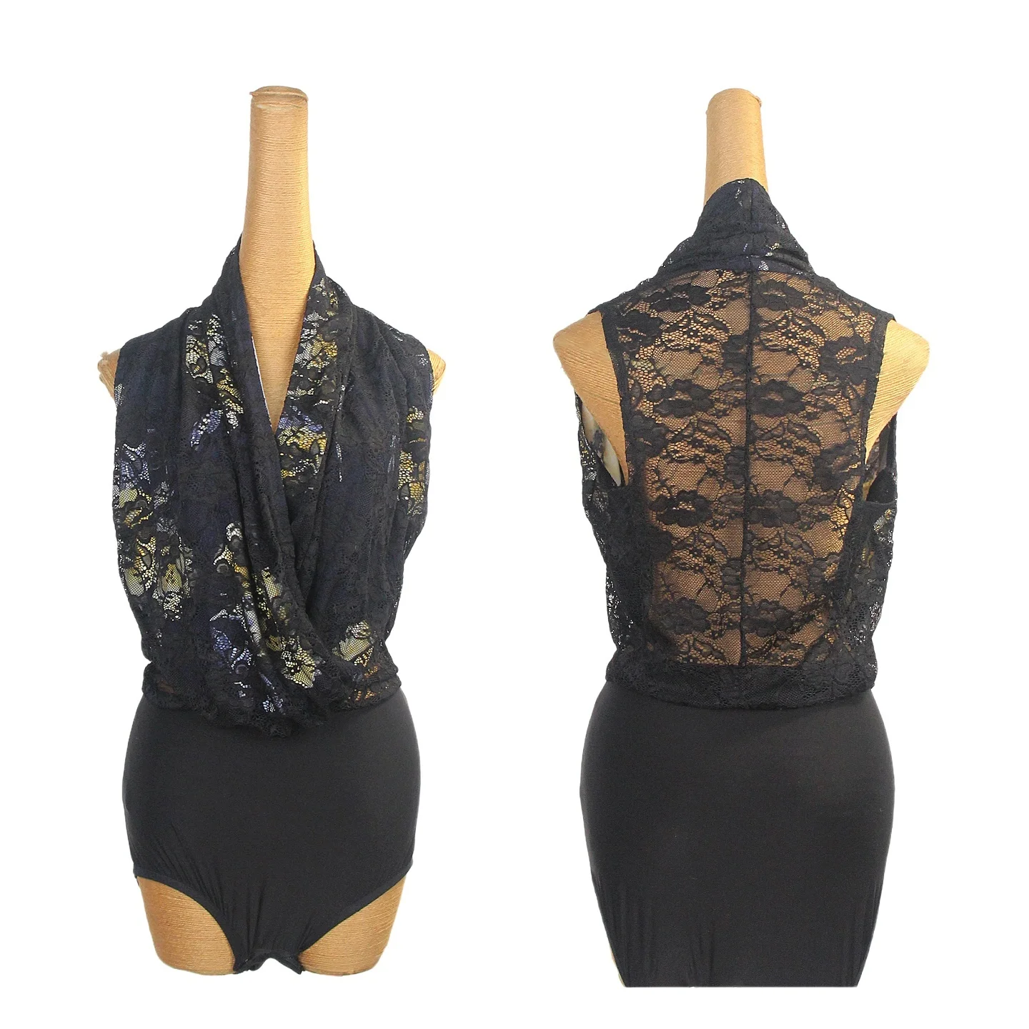 

2026 New Latin Dance Clothes Women Sleeveless Lace Bodysuit Rumba Ballroom Dance Practice Clothing Sexy Latin Dance Tops SS1108