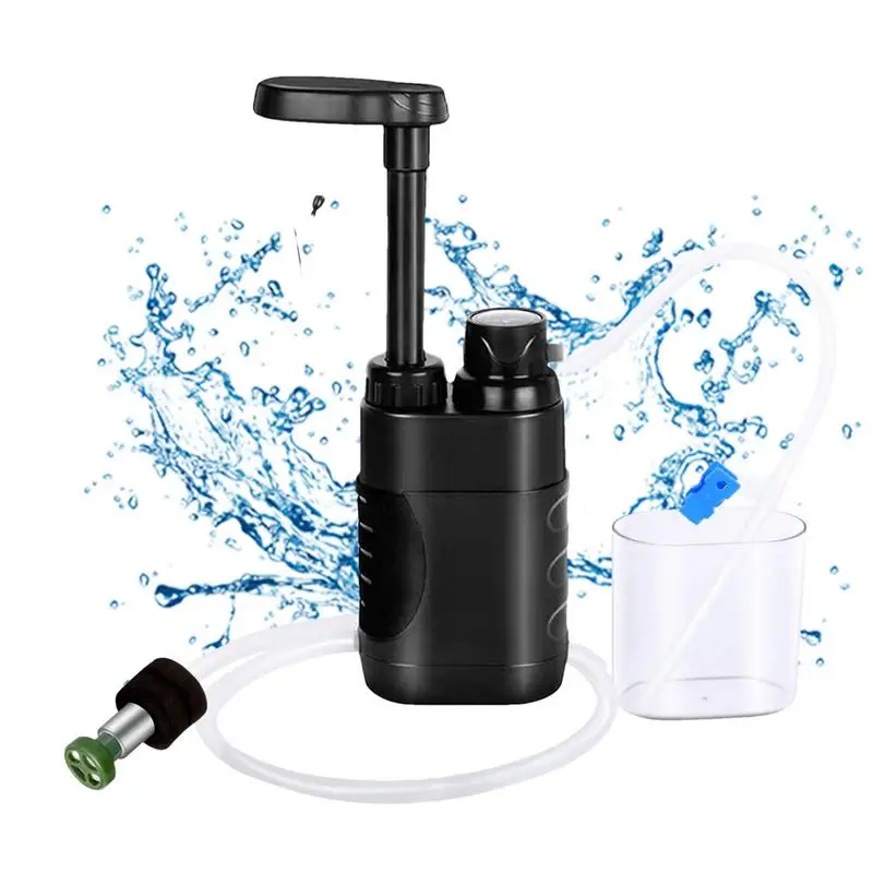 Survival Water Filter Mini Water Filtering Pump System Water Solutions Pump Gear For Hiking Camping Accessories Travel Hunting