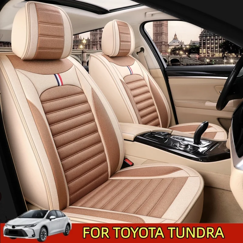 

FOR TOYOTA TUNDRA Car seat covers High-end linen wear-resistant soft and comfortable full-wrap four seasons seat covers