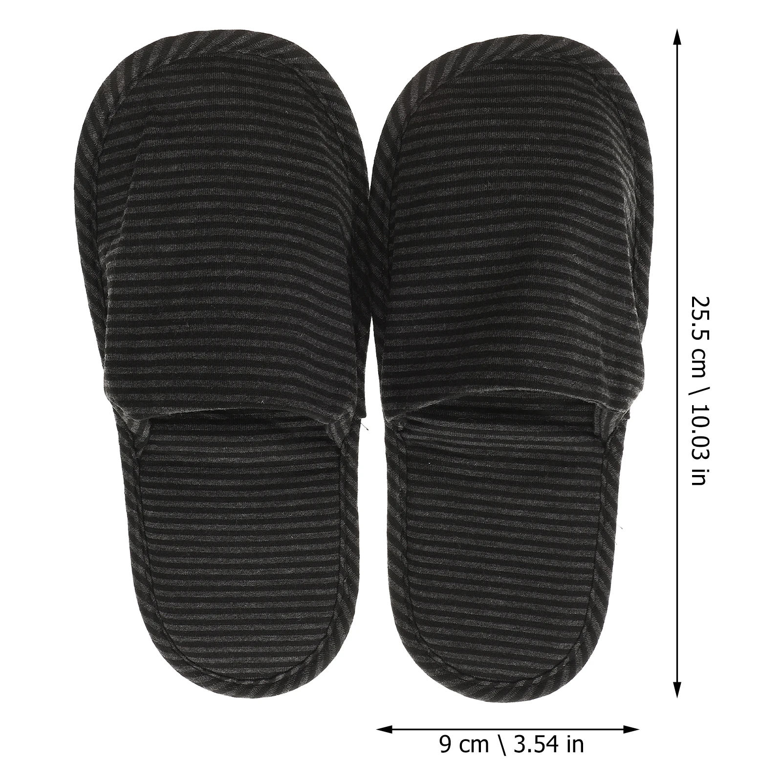 

1 Pair Portable Travel Slippers Lightweight Foldable Cotton Design For Hotel Vacation Use Folding Slippers Massage Relaxation