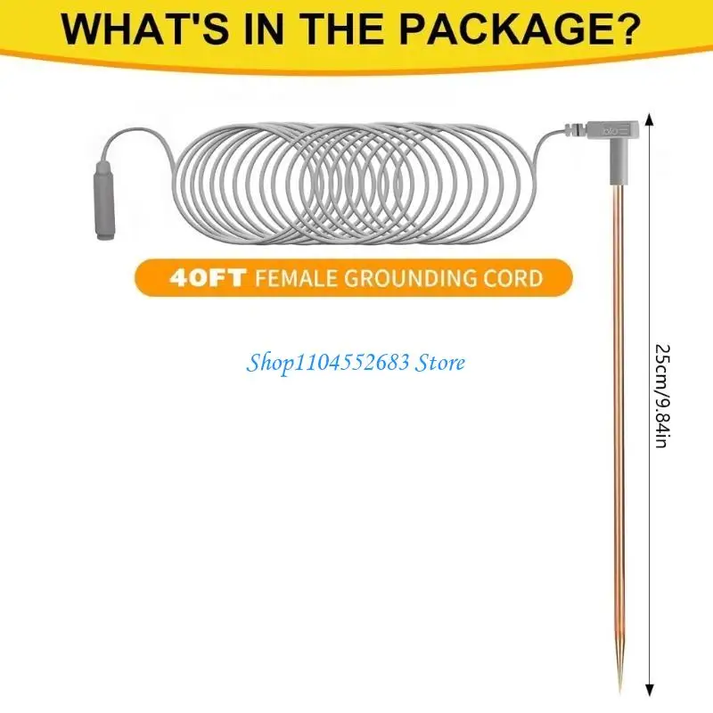 Y6GD Professional Grounding Probes Set Universal Compatibility 15ft Male Cord Included