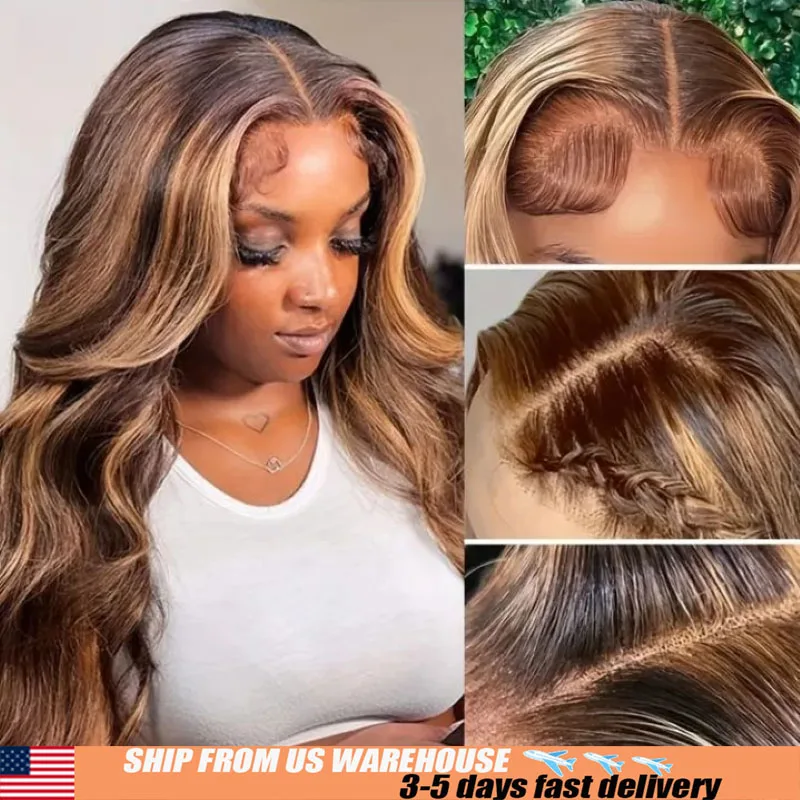 

4/27 Выделенный парик Человеческие волосы Объемная волна Парик человеческих волос 13x6 13x4 200% Плотность Бразильские волосы Парики Флэш-распродажа Пляжное узловязание