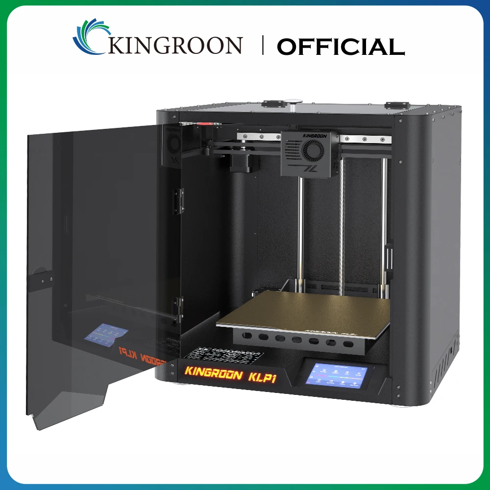 KINGROON KLP1 230 고속 FDM 3D 프린터, 최대 500 mm/s 인쇄 속도 CoreXY 3.5 인치 터치 스크린, 듀얼 기어 압출기, 3D 프린터