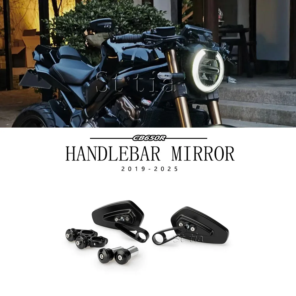 

Зеркала заднего вида для мотоцикла Honda CB650R CB 650R 2019-2025 2024, антибликовые, с ЧПУ, на руль, аксессуары