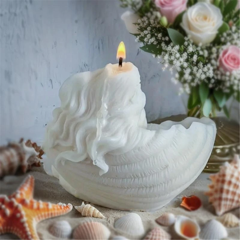 

Easy To Clean Silicone Mold For Crafting Delicate Shell Mermaids For Weddings And Celebrations C71A