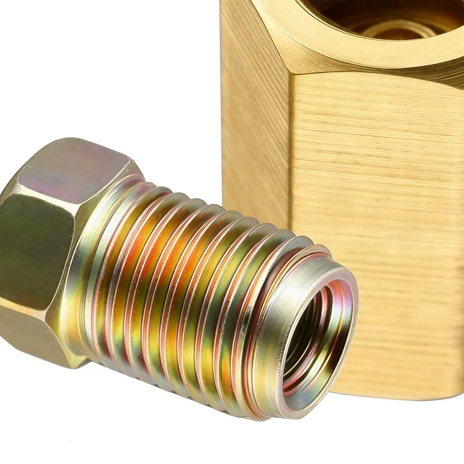 

Brake Line Repair Fittings Brass Thread Adapter Union Assortment 3/16 Brake Line Union Kit For Sedans SUVs Pickups Minivans Car