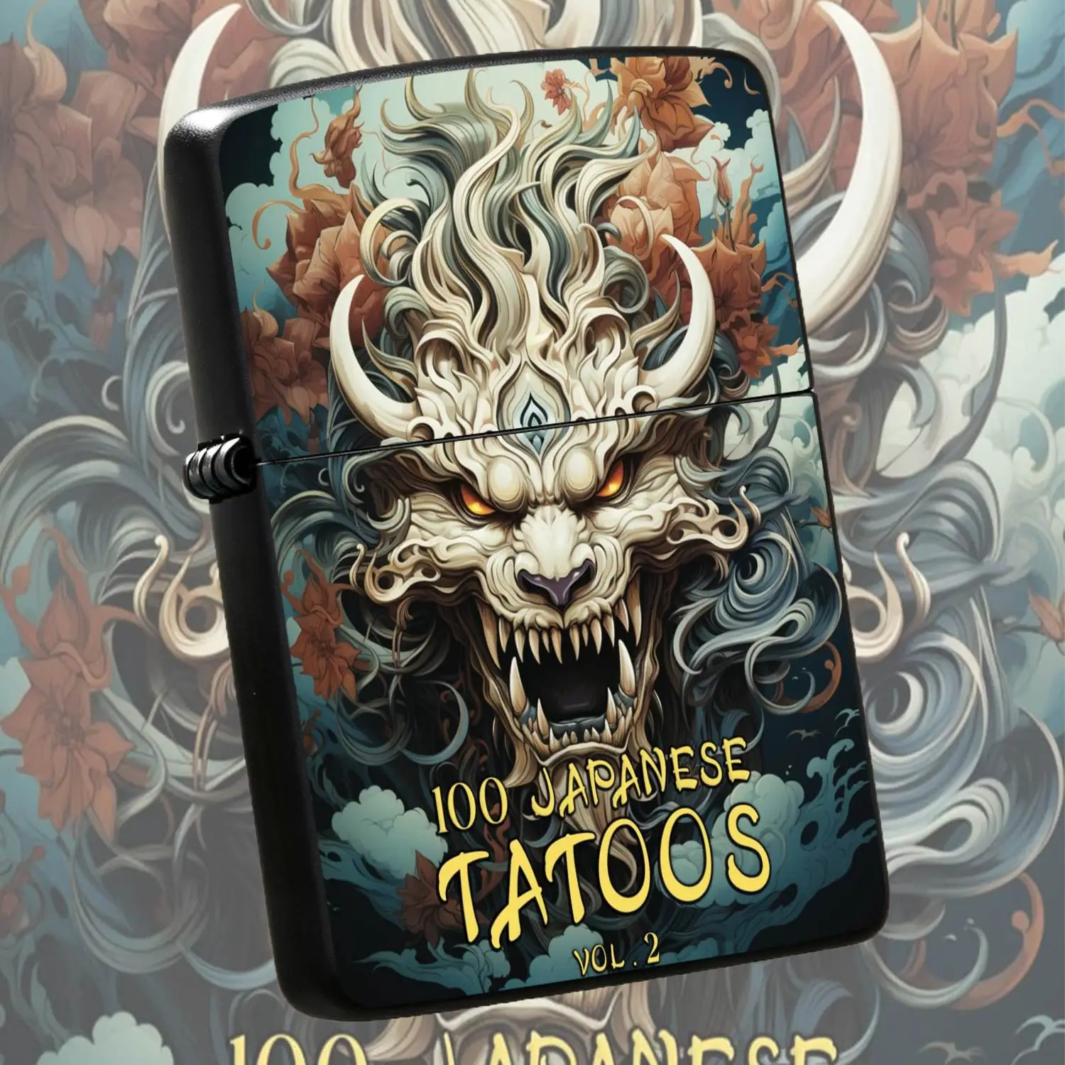 Exquisite 100 Japanese Tattoos Vol.2 Themed Lighter, Stylish Oni Hannya Ukiyo-e Art Pattern Portable Igniter, Ideal for Daily Use Outdoor Gathering Gifting, Unique Decorative Practical Accessory for A A Humorous And Interesting blanket