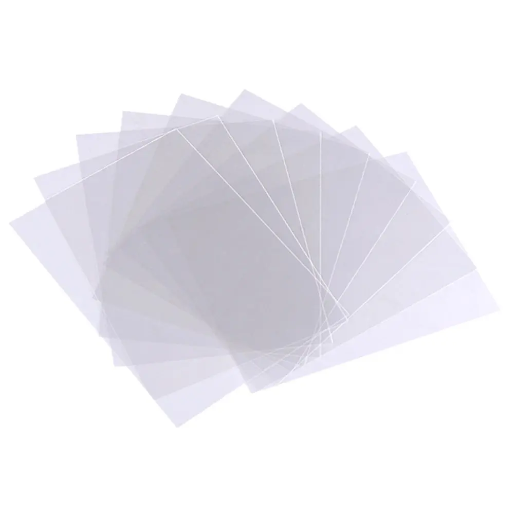 10 Uds. de láminas transparentes de plástico PET, resistentes al calor, lisas, para cajas de regalo, ventanas, embalaje, manualidades, película transparente para cajas