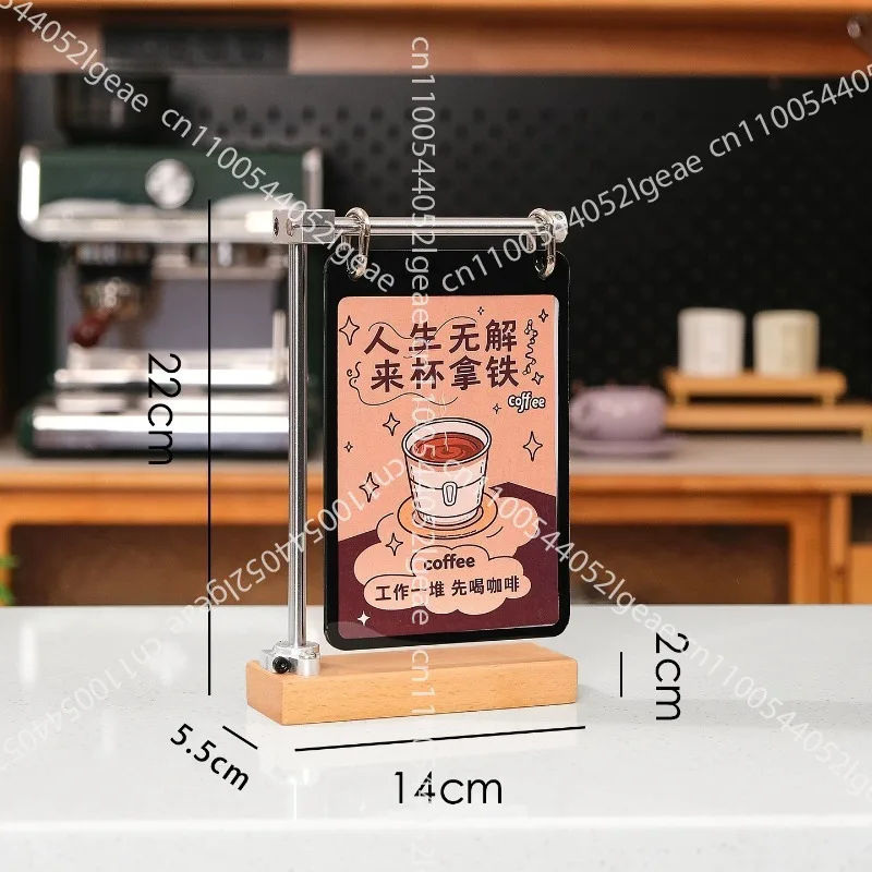 

High-end optical axis advertising, tableware, table card, menu display card, standing card a5a6 desktop price card calendar rack