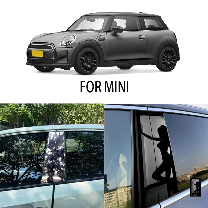 

Door Window Decoration Trims Pillar Posts Stickers Auto Styling For BMW MINI Car accessories