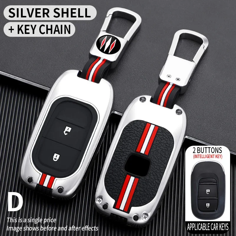 

Zinc alloy Car Remote Key Case Cover for Honda CRV CR-V Fit Civic Accord HR-V HRV City Odyssey XR-V Accessories 2023 2024 2025