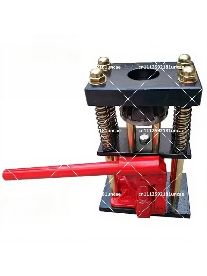 D-Type 8-Tooth Hand Plastic Hose Crimper Crimping Tool Benchtop Hydraulic Clamp High Pressure Tube Crimping Machine 12~20mm