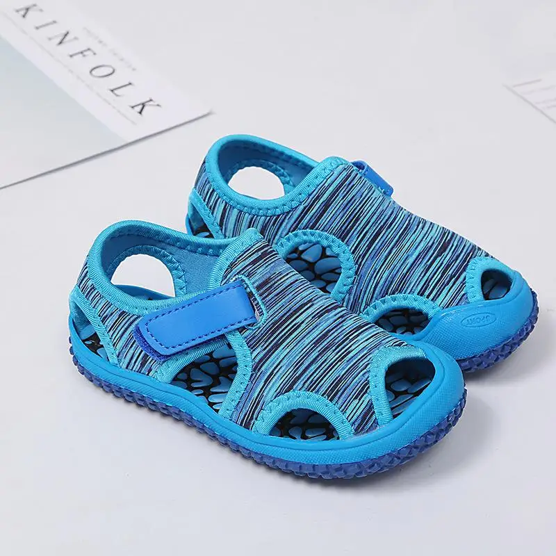 2022 Summer Baby Girls Boys Sandals Children Beach Sandals Soft Bottom Non-slip Infant Shoes Kids Outdoor Anti-collision Shoes