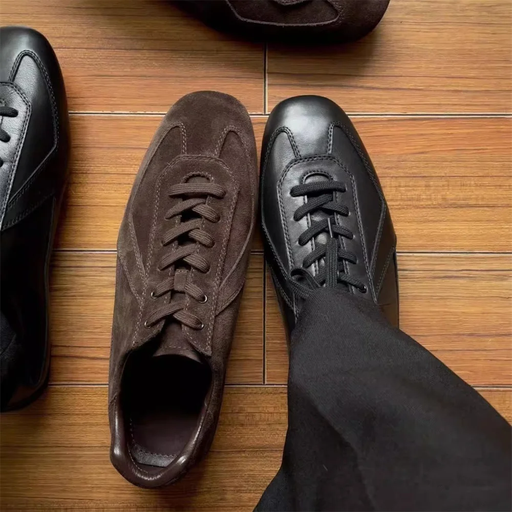 

Flat Bottomed Leisure Trendy Commuting German Training Shoes for Men 2025 New Retro Hiking Barefoot Sports Jogging Shoes