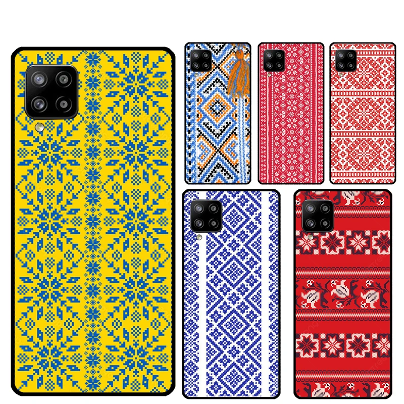 Чехол Украина с украинской вышивкой для Samsung Galaxy A55 A35 A15 A36 A56 A26 A16 A22 A32 A52 A54 A34 A53 A33 A13 A06 A05