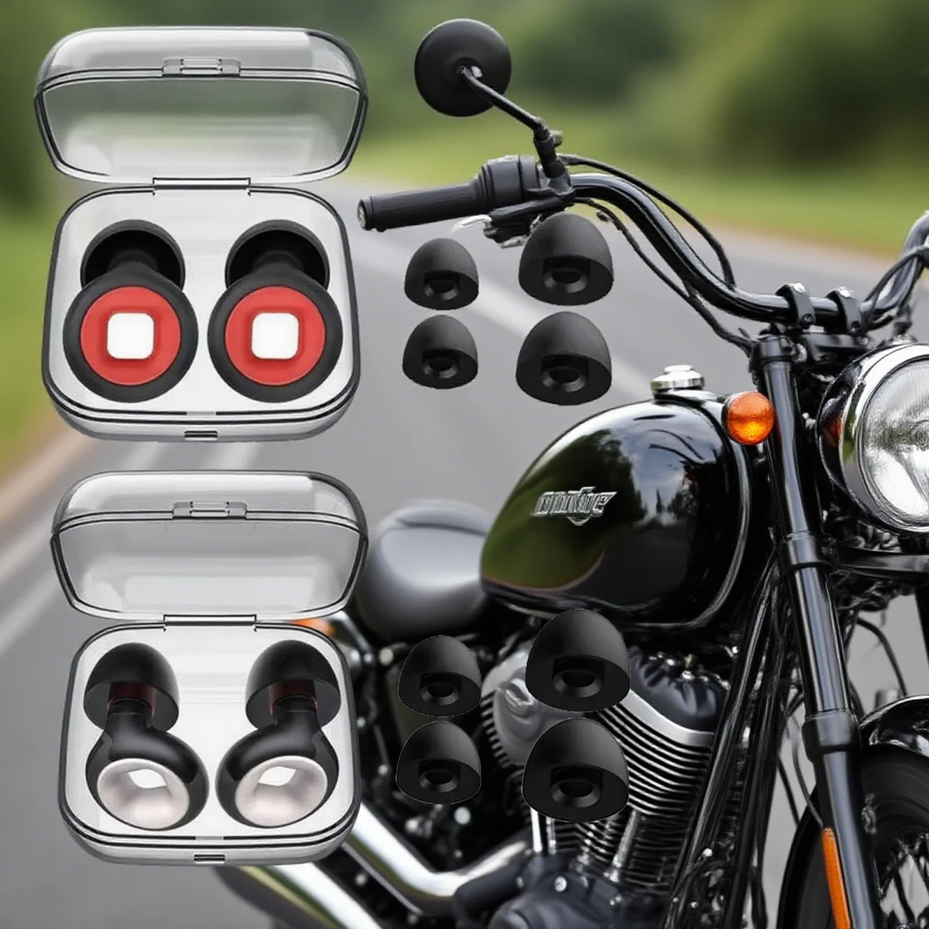 

1 пара мотоциклетных беруш с шумоподавлением, противошумные беруши, мотоциклетное оборудование, звукоизоляционные беруши для сна