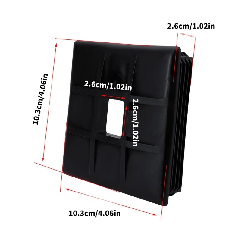 2024 새로운 쉬운 설치 하수구 호스 범퍼 캡 광장 4 인치 소프트 보호 커버 ABS 소프트 스퀘어 보호 야외 매니아