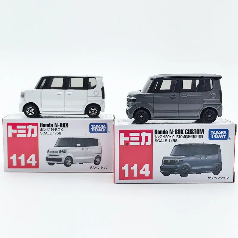 

Модель автомобиля TAKARA TOMY Tomica из сплава Honda N-BOX Business 229339 Red White Box 94