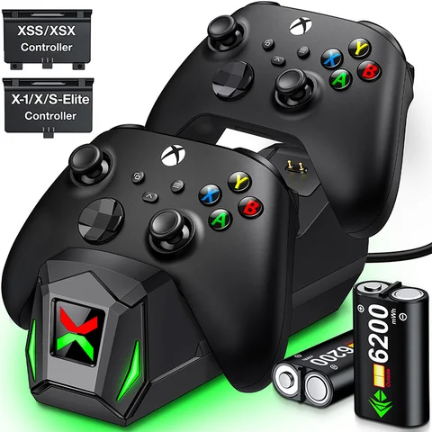 Док-станция для зарядки контроллеров Xbox 6200 мАч