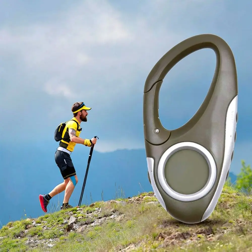 Portable Digital Altitude Meter Barometer Compass Hiking Fishing Gear Outdoor Mountaineering Temperature Display
