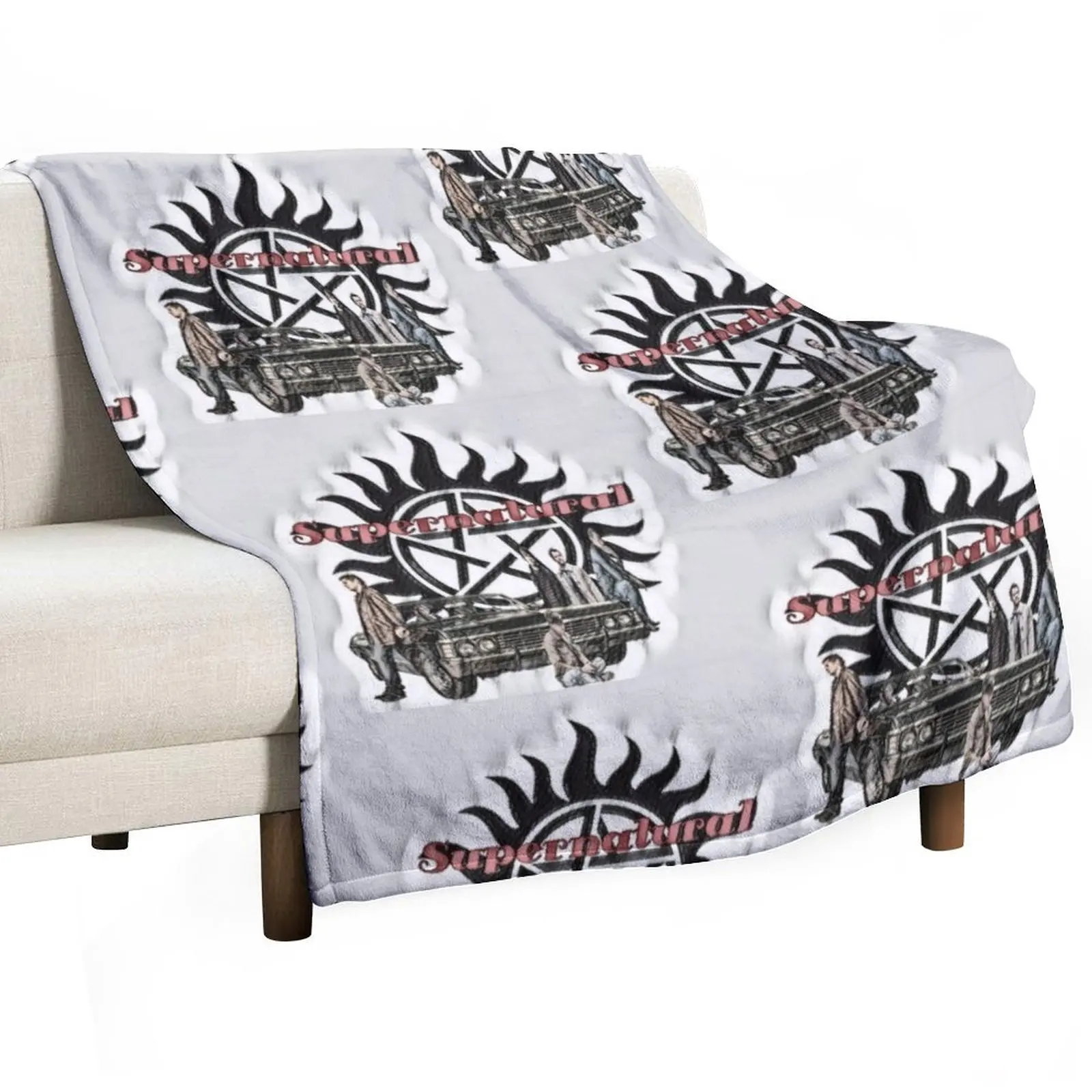 Supernatural Family Throw Blanket Polar Travel Moving Stuffeds Soft Big Soft Blankets
