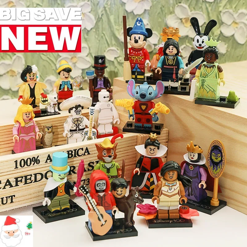 

Большая распродажа 71038, минифигурки Диснея восемнадцати, 100 серии, кирпичи для взрослых и детей, подарки на день рождения, Рождество, сделай сам, игрушки