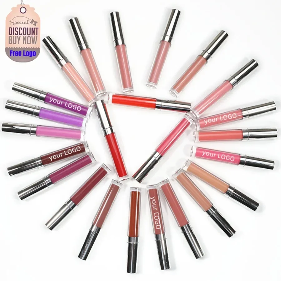 

Private Label 24colors Matte Liquid Lipstick Long Lasting Waterproof Non-fading Non Sticky Nude Red Sexy Lipgloss Bulk Makeup