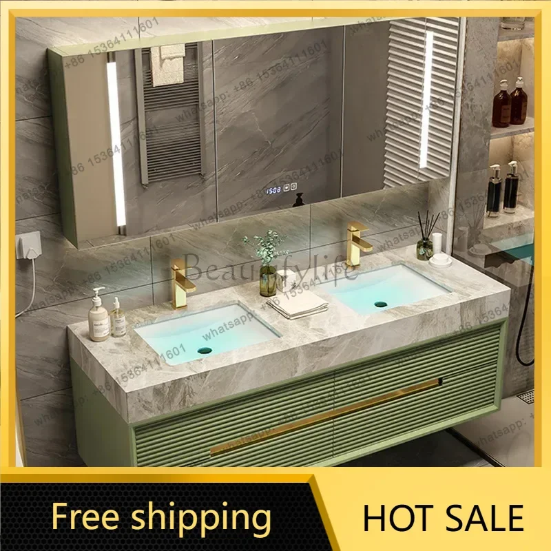 FG Replica Bathroom Cabinet Oak Combination Ceramic Washbasin Intelligent Internet Vintage Nordic Archivadores Lounge Furniture