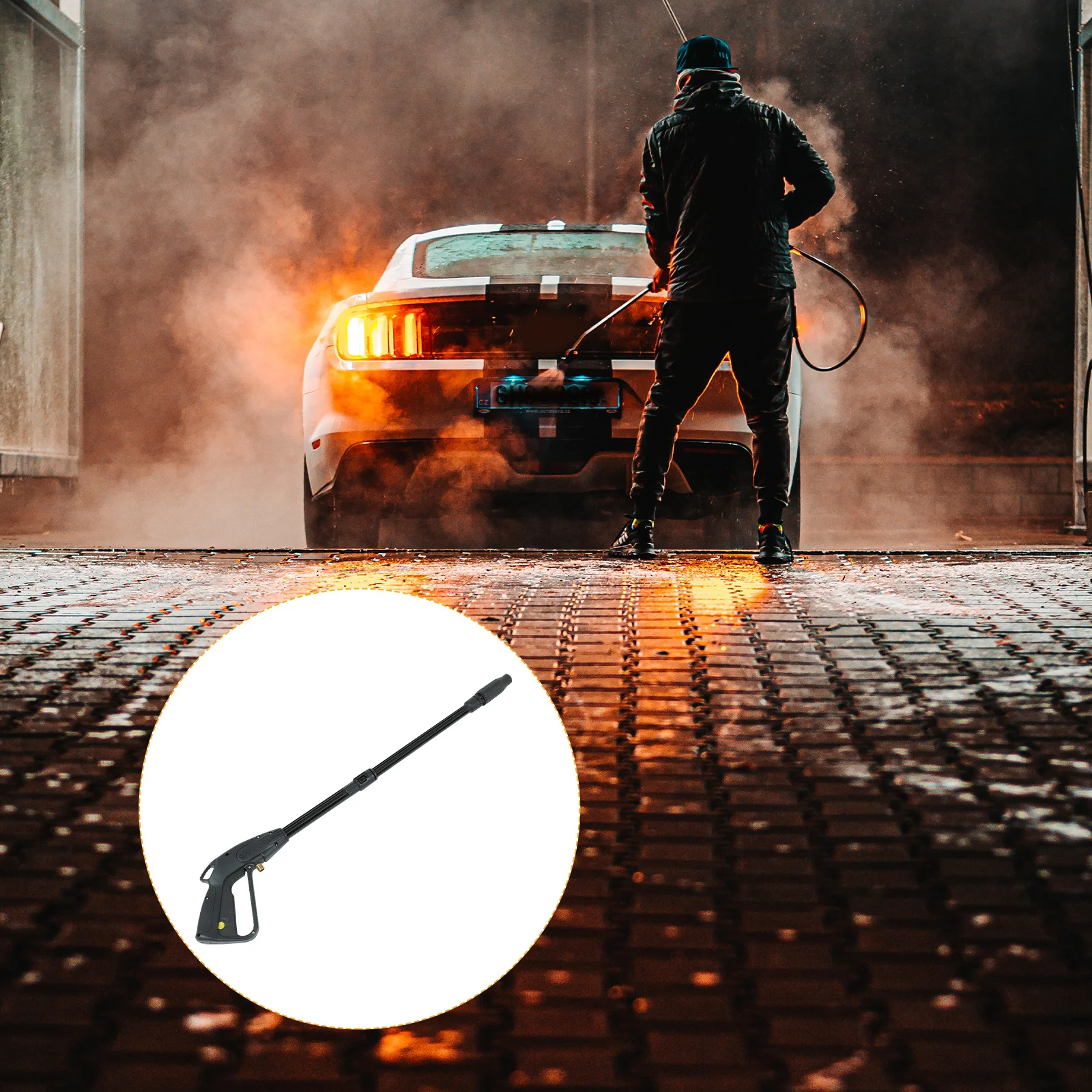 

1 Set Pressure Washer Wand Car Washer Tool High Pressure Spray Nozzle For Vehicles Concrete Cleaning Accessories Parts Durable