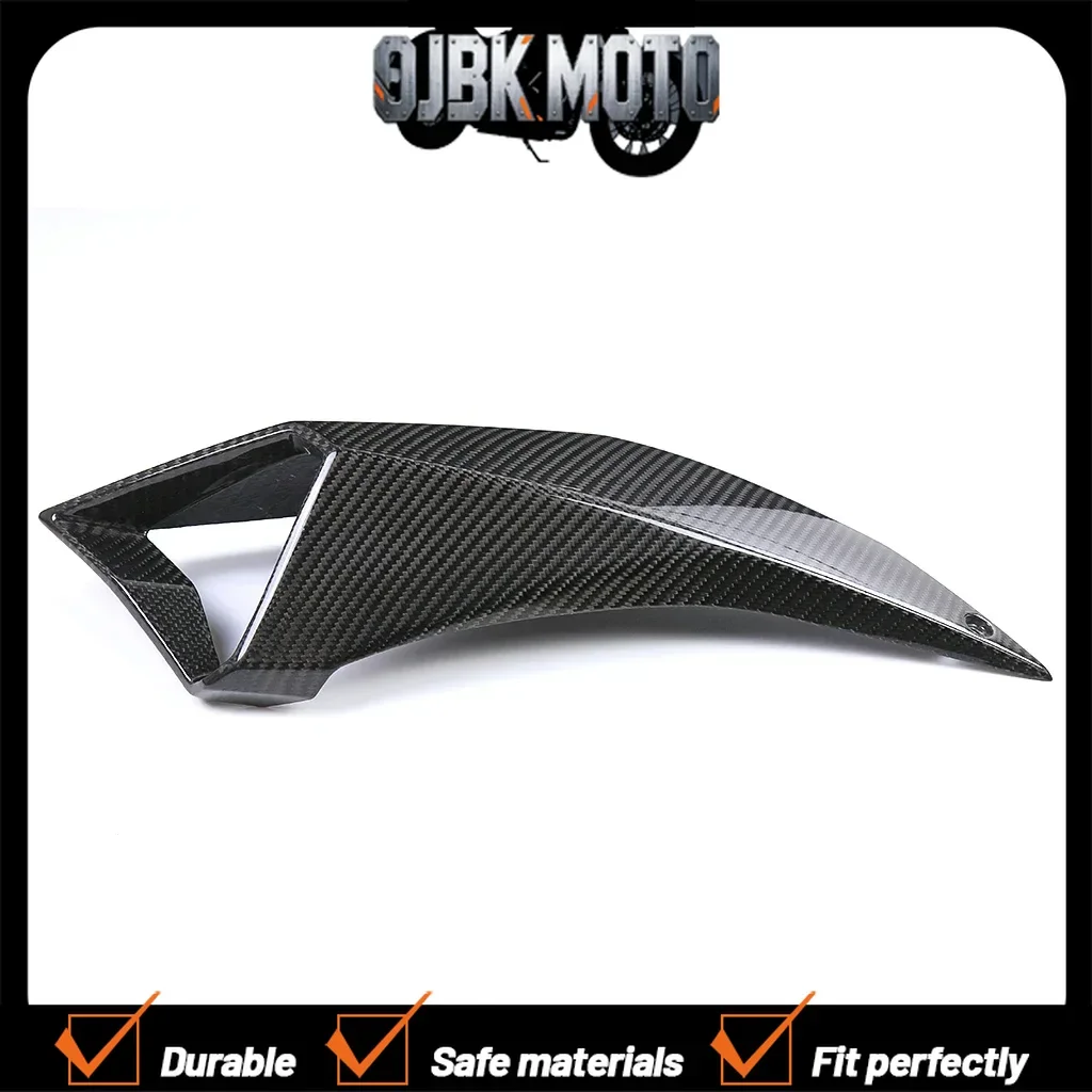 For Kawasaki Z H2 2020 2021 2022 2023 100% Carbon Fiber Air Intake Pipe Cover  (Left Side)  Fairing Motorcycle Accessories