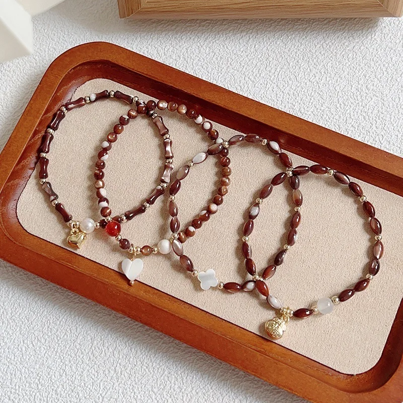 

[Meilade] Новая ракушка для женщин, подвеска Fortune, браслет Ruyi Lock, простая тонкая цепочка, многослойный браслет Best Friend на руку