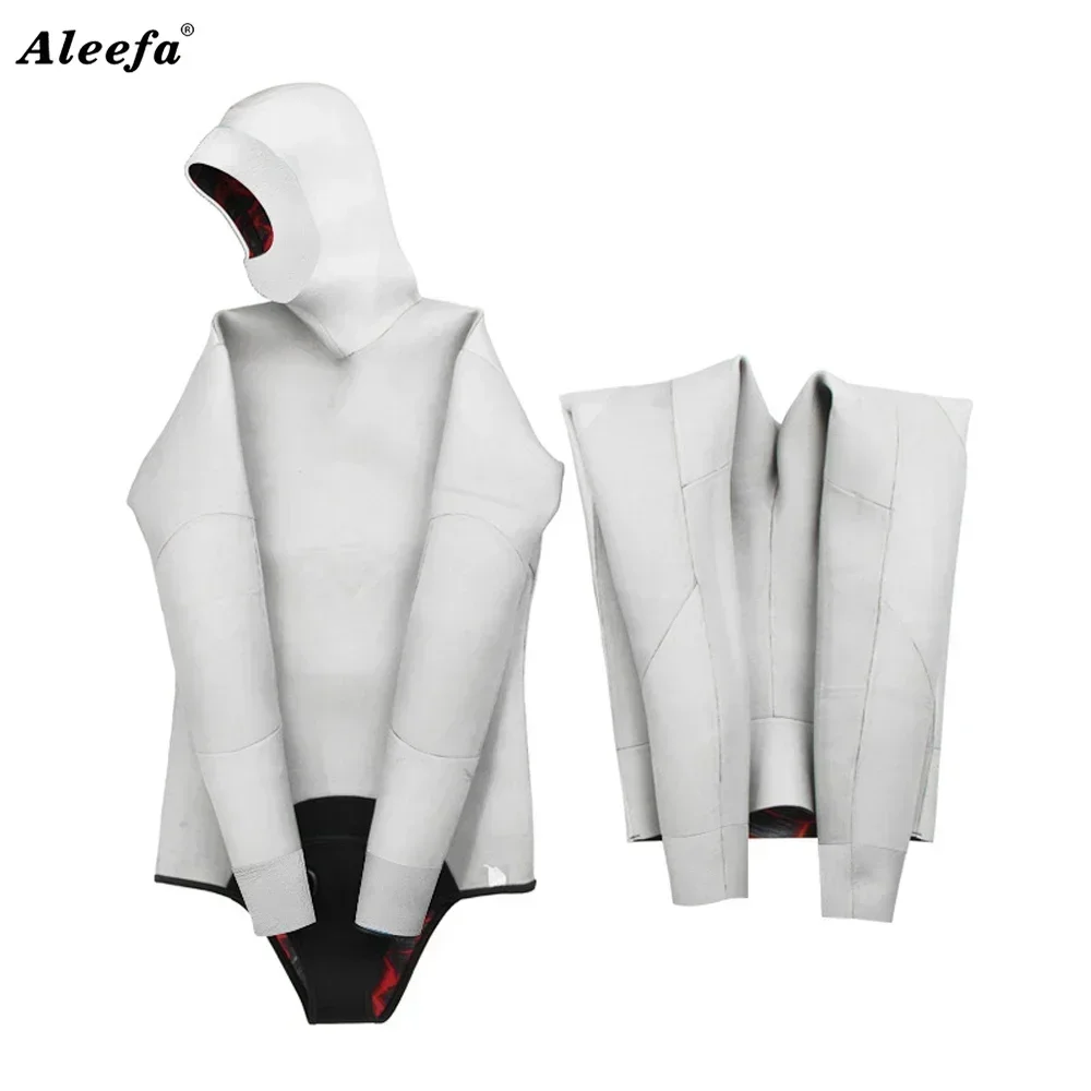 التيتانيوم المغلفة بذلة 3 مللي متر/5 مللي متر النيوبرين Spearfishing الصيد بدلة غطس الدفء الحر الغوص قطعتين مجموعة