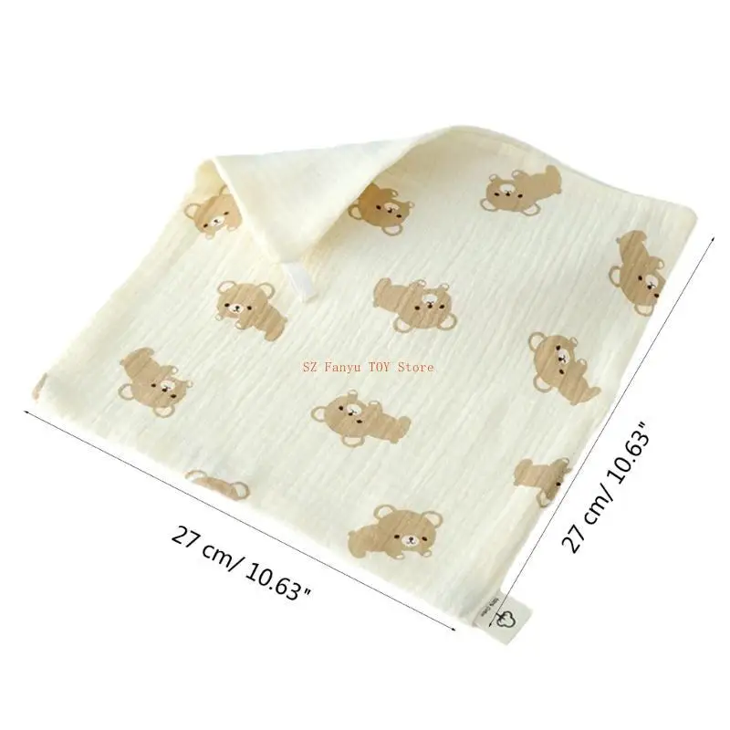 96GC Handuk Persegi Kain Bersendawa Bayi Baru Lahir 4 Lapis Saputangan Kecil Kain Lap Bayi