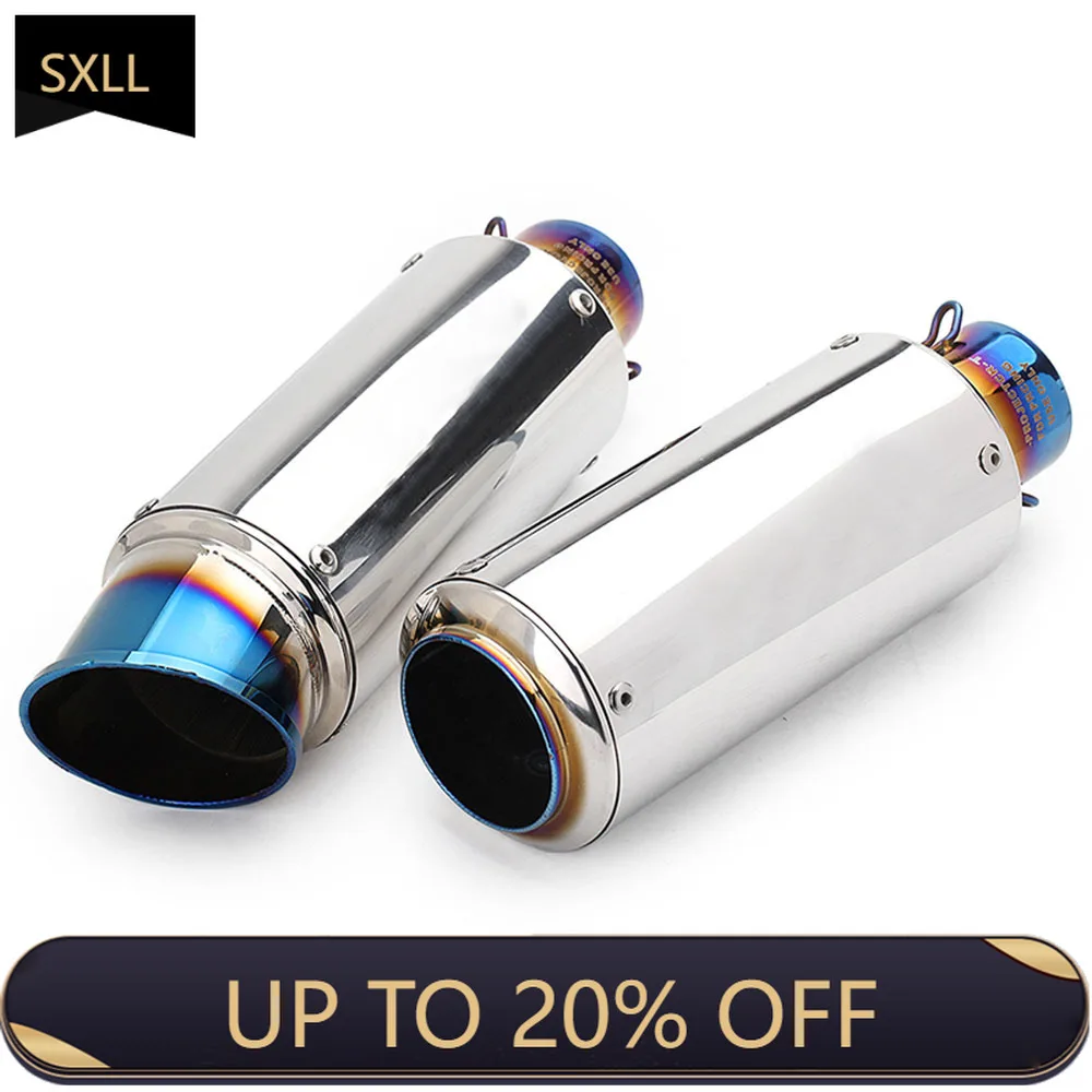 

SXLL R1 Mt03 R6 CBR600 MT07 XSR900 ZX6R Pcx Universal 51mm 60mm Motorcycle Exhaust Silenciador Retrofit