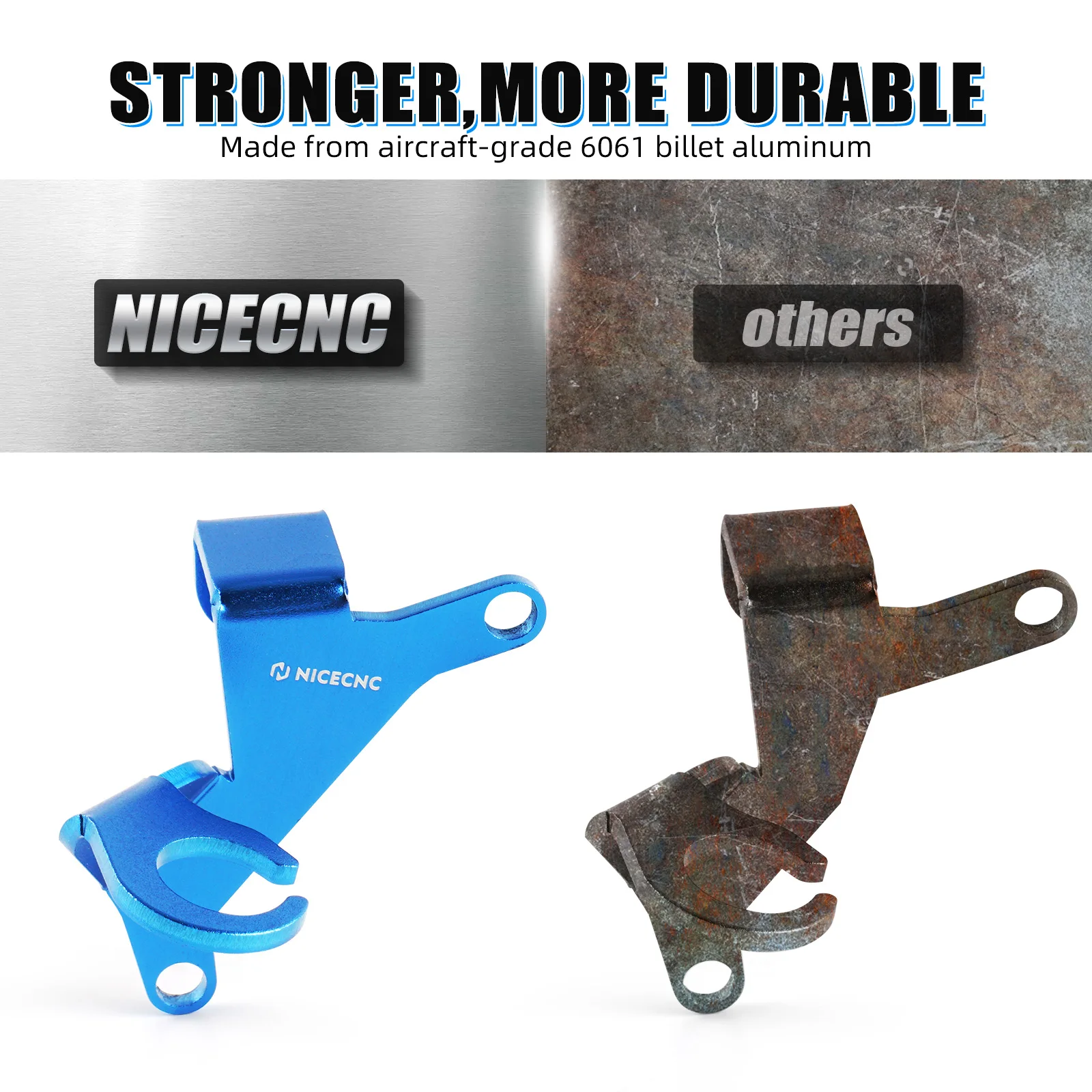 NICECNC ATV Bremsleitungsklemme Kabelschlauchführungshalter für Yamaha RAPTOR 700 2006–2022 RAPTOR 700R 2011–2012 OEM 1S3-1546C-00-00 – Detail 6