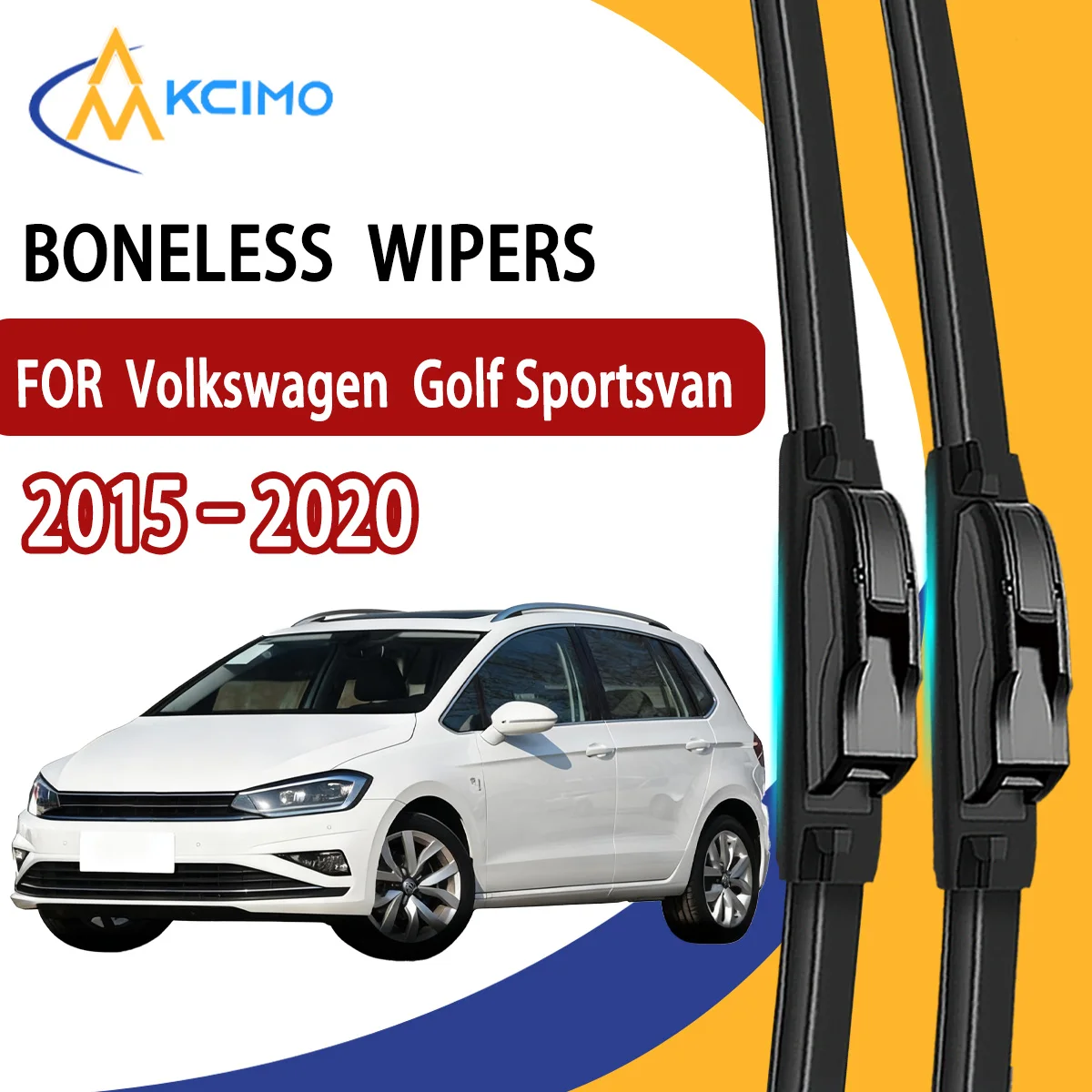 

2Pcs Front Windshield Wiper Blades For Volkswagen Golf Sportsvan 2015–2020 Windscreen Window Car Accessories