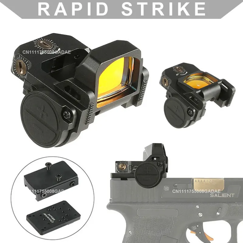 

VISM FlipDot Pro Red Dot Sight 3 MOA Mini Reflex Optic Sight for Hunting G17/19 MOS Pistol Handgun Airsoft Rifle 20mm 1913 Mount