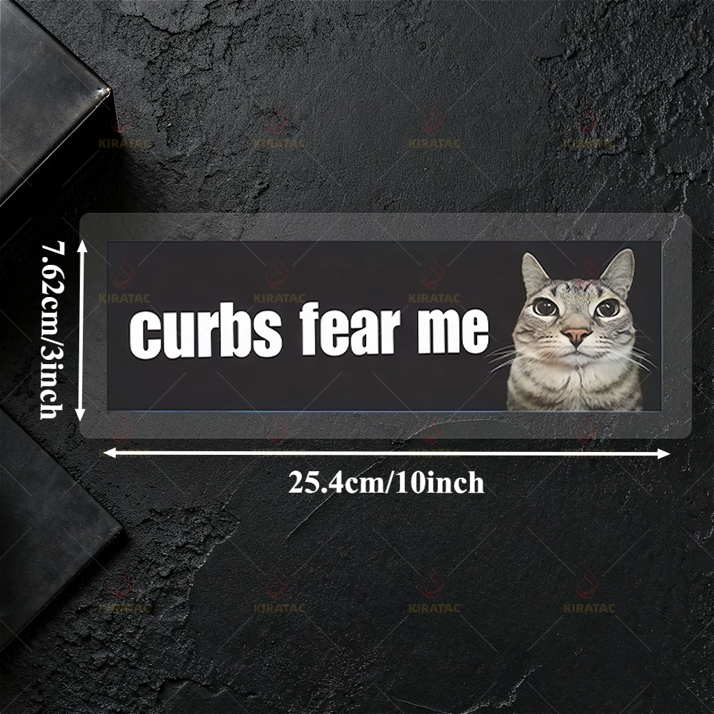 1pc Curbs Fear Me Car Stickers Waterproof for Auto Body Door Windows Trunk Motocycle Windshield Fuel Tank Scooter Vinyl Decals