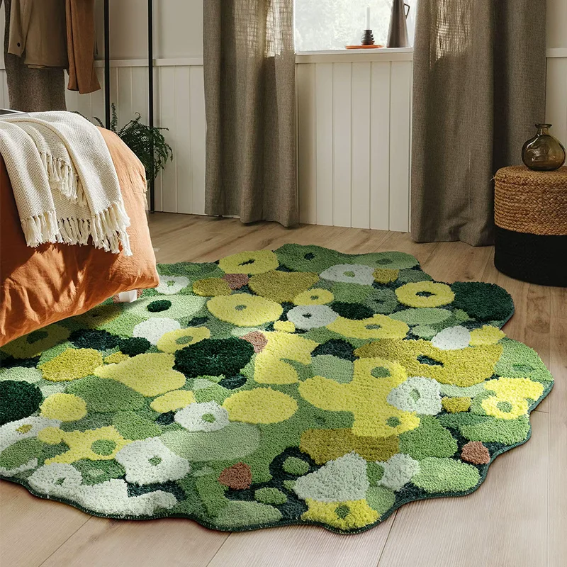 Tufted Round Carpet Living Room Irregular Sofa Tea Table Rug Home Decoration Carpet For Bedroom Soft Kids Tatami Play Floor Mat