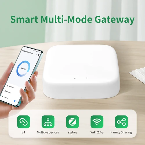Imagen 2 del producto Zigbee Hub de enlace Tuya Smart Home WIFI Bluetooth inalámbrico multimodo puerta de enlace aplicación Smart Life funciona con Alexa Google