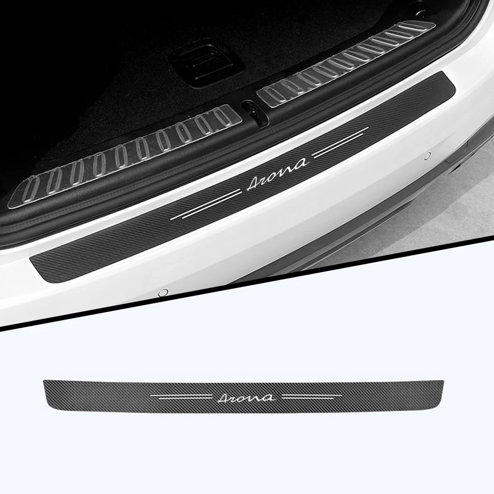 Car Trunk Tail Stickers Anti-Scratches Bumper Tape Decals for For SEAT Arona Ibiza Leon Altea 5F MK3 Cordoba Cupra Accessories